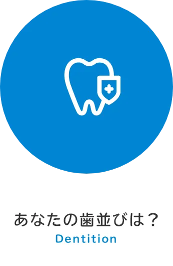 あなたの歯並びは？ Dentition